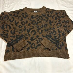 Cheetah print sweater